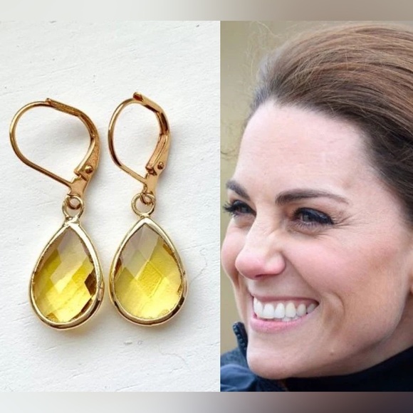 Citrine drop earrings - Picture 4 of 5
